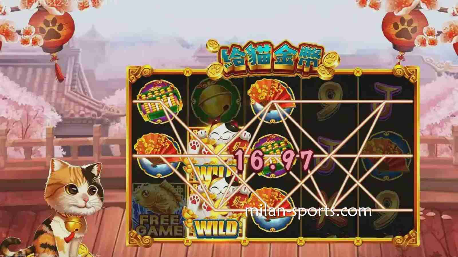 《给猫金币》游戏充满卡通风格与日系元素，在米兰体育极易上手